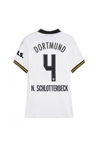 Borussia Dortmund Nico Schlotterbeck #4 Fotballdrakt Tredje Klær Dame 2024-25 Korte ermer